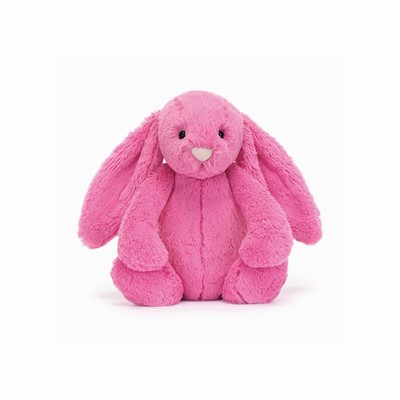 Jellycat Bashful Hot Pink Konijn | QT8039152